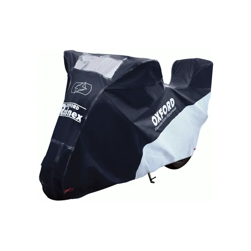 Top Prodej Plachta na motorku Rainex, OXFORD (černá/stříbrná)