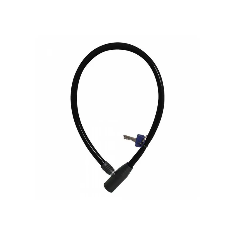 Sleva Zámek HOOP4, OXFORD (délka 600 mm, průměr lanka 12 mm, černý)