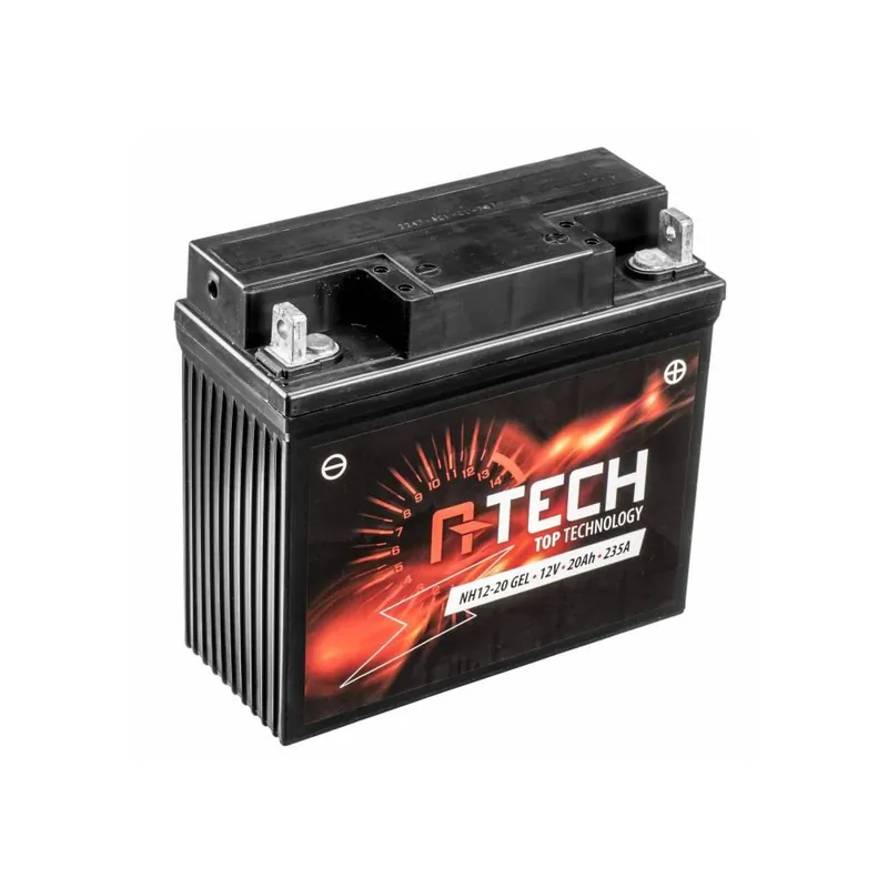 Omezená Nabídka Baterie 12V, NH12-20 GEL, 51913, 20Ah, 235A, 185x81x170, A-TECH (aktivovaná ve výrobě)