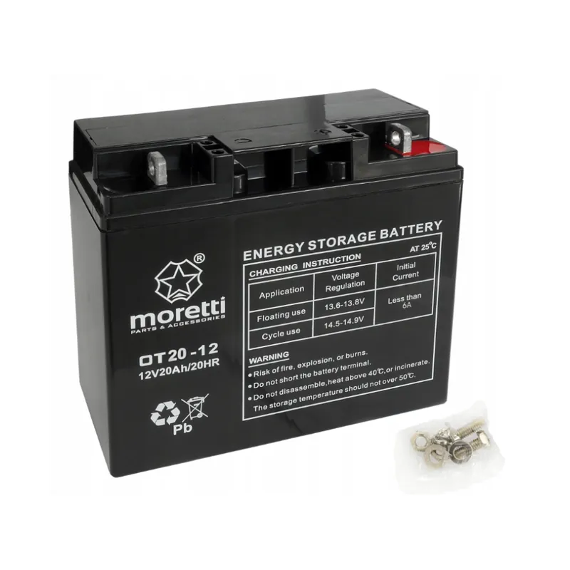 Vrácení Zdarma Baterie Moretti gelová OT 12V 20Ah