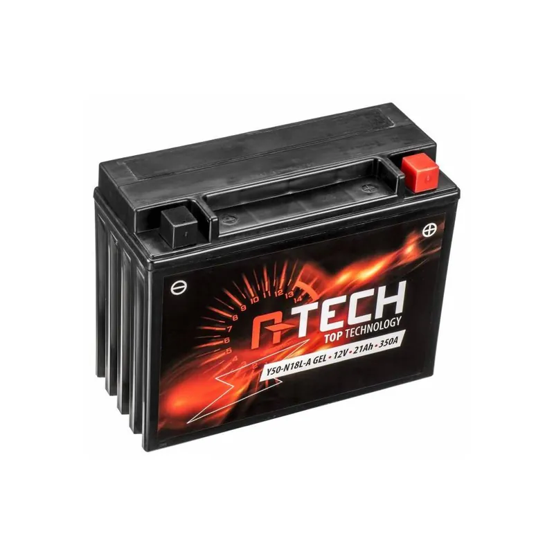 Horká Nabídka Baterie 12V, Y50-N18L-A GEL (12N18-3A) 21Ah, 350A, bezúdržbová GEL technologie 205x87x162 A-TECH (aktivovaná ve výrobě)