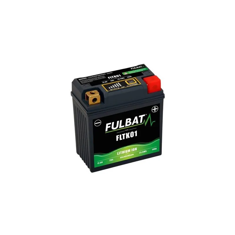 Lithiová baterie  LiFePO4  FLTK01 FULBAT  12V, 2Ah, 140A, 86x48x90 (pro motocykly KTM), YTX5L-BS/YTX4L-BS) Velkoobchod