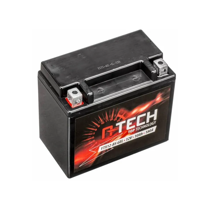 Baterie 12V, YTX12-BS GEL, 10Ah, 180A, bezúdržbová GEL technologie 150x87x130 A-TECH (aktivovaná ve výrobě) Nejlepší Volba