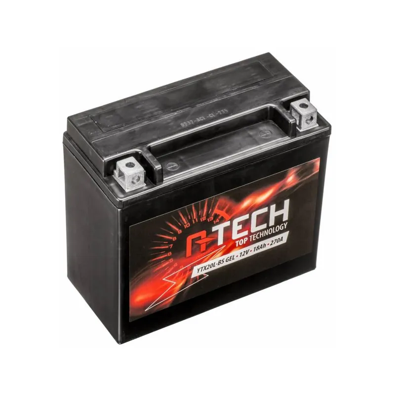 Baterie 12V, YTX20L-BS, 18Ah, 270A, bezúdržbová GEL 175x87x155, A-TECH (aktivovaná ve výrobě) Omezená Nabídka
