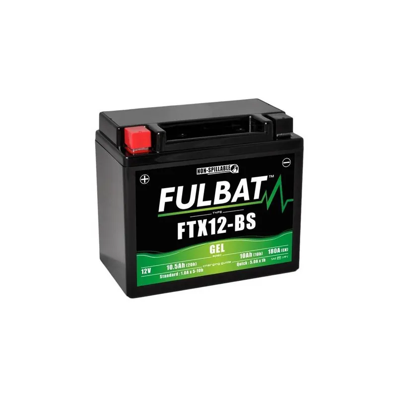 Baterie 12V, YTX12-BS GEL, 10Ah, 180A, bezúdržbová GEL technologie 150x87x130 FULBAT (aktivovaná ve výrobě) Zlevněný