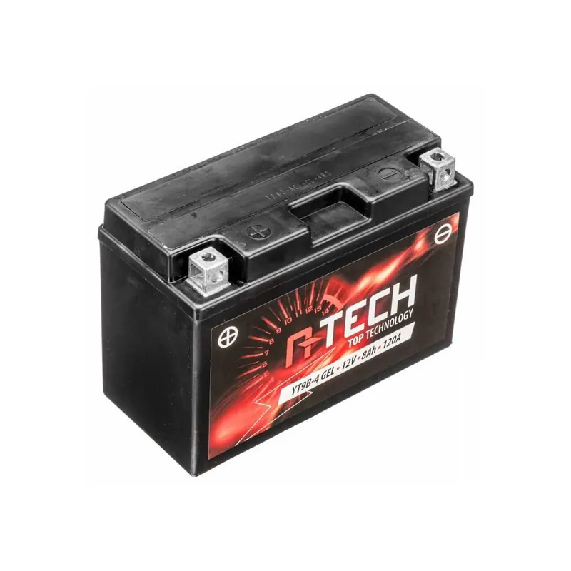 Baterie 12V, YT9B-4 GEL, 8Ah, 120A, bezúdržbová GEL technologie 150x68x105, A-TECH (aktivovaná ve výrobě) Garance Vrácení Peněz