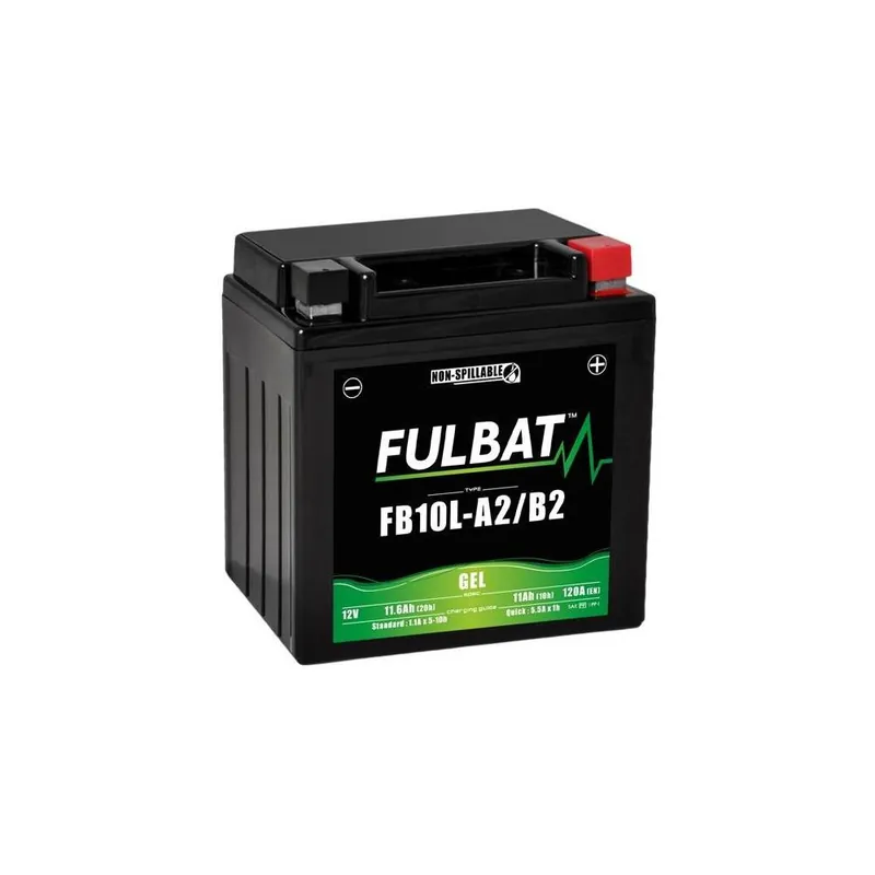 Bezpečná Platba Baterie 12V, YB10L-A2/B2 GEL, 12V, 11Ah, 120A, bezúdržbová GEL technologie 133x90x145 FULBAT (aktivovaná ve výrobě)