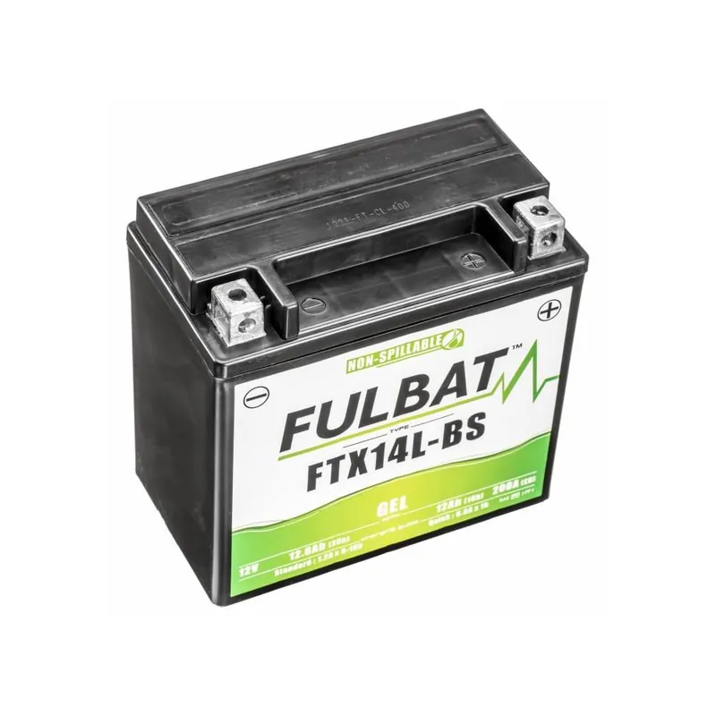 Poslední Šance Baterie 12V, YTX14L-BS GEL, 12V, 12Ah, 200A, bezúdržbová GEL technologie 150x87x145 FULBAT (aktivovaná ve výrobě)