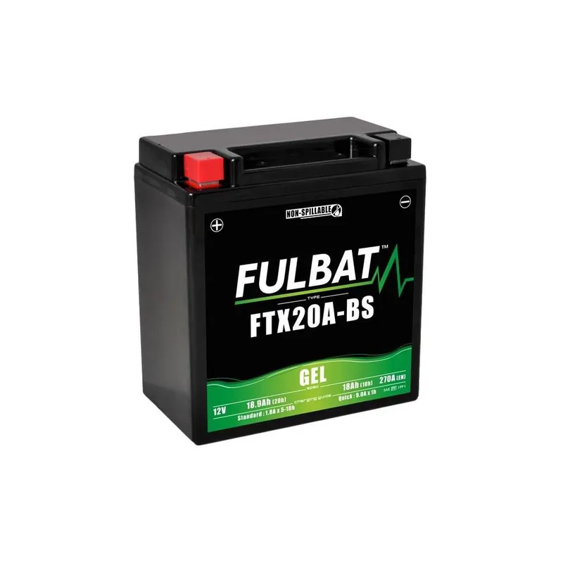 Přímo Od Výrobce Baterie 12V, YTX20A-BS GEL, 12V, 18Ah, 270A, bezúdržbová GEL technologie 150x87x161 FULBAT (aktivovaná ve výrobě)