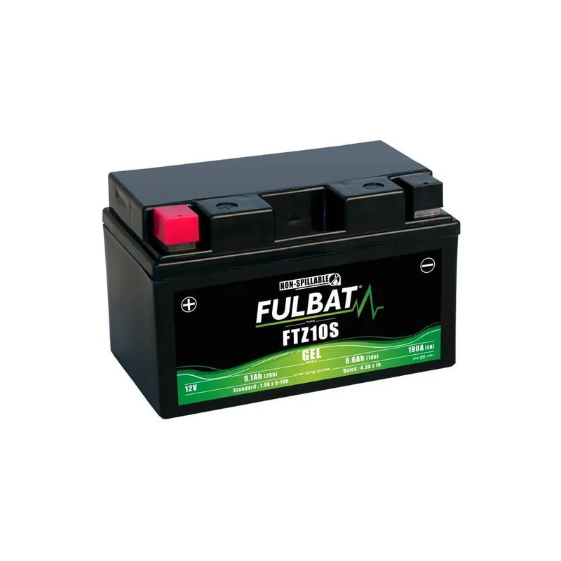 Horká Nabídka Baterie 12V, YTZ10S GEL, 12V, 8.6Ah, 190A, bezúdržbová GEL technologie 150x88x93 FULBAT (aktivovaná ve výrobě)