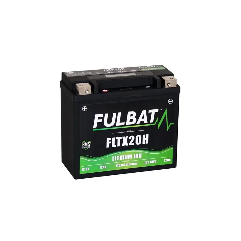 Rychlé Dodání Lithiová baterie LiFePO4 YTX20-BS FULBAT 12V, 12Ah, 720A, hmotnost 1,12 kg, 175x87x155 nahrazuje typy: (YTX20-BS)