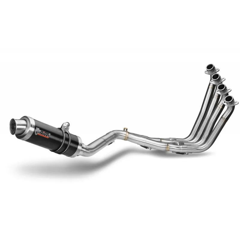 Výfuk kompletní 4x2x1 MIVV GP H.055.LXB Černá ocel d105 Vysoce Kvalitní