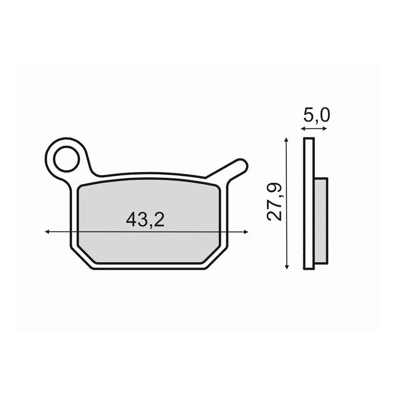 Brzdové destičky RMS 225103220 organické Značkový