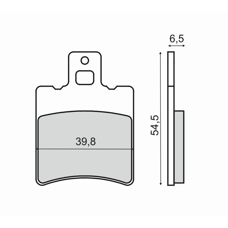 Brzdové destičky RMS 225103210 organické Časově Omezené