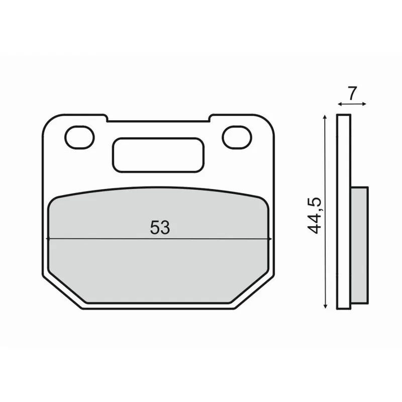 Brzdové destičky RMS 225103080 organické Cenová Bomba
