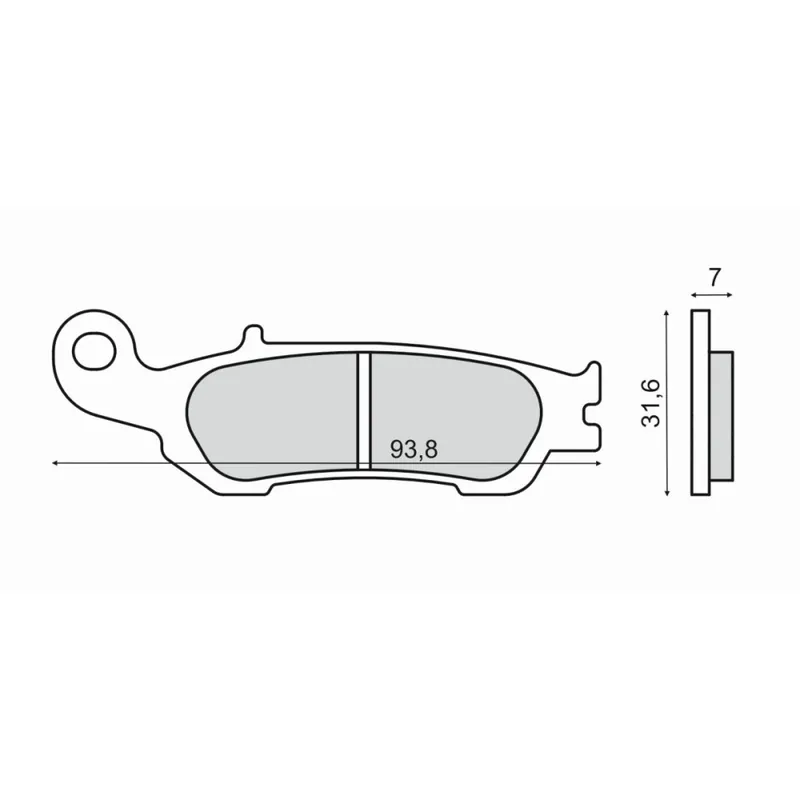 Časově Omezené Brzdové destičky RMS 225102840 organické