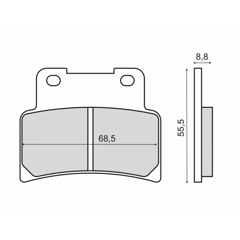 Značkový Brzdové destičky RMS 225102830 organické