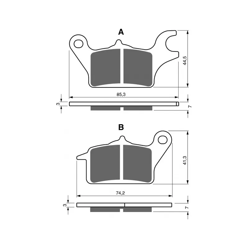 Limitovaná Edice Brzdové destičky GOLDFREN 336 S3