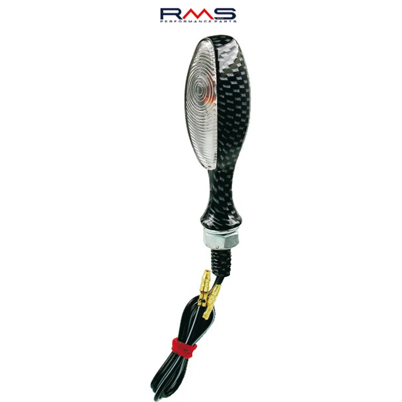 Originální Blinkr RMS 246480080 karbonový vzhled, průhledné sklo Homologace