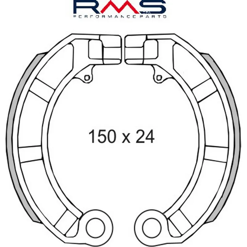 Brzdové čelisti RMS 225120570 Novinka