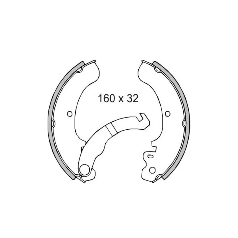 Autentický Brzdové čelisti RMS 225120220 zadní