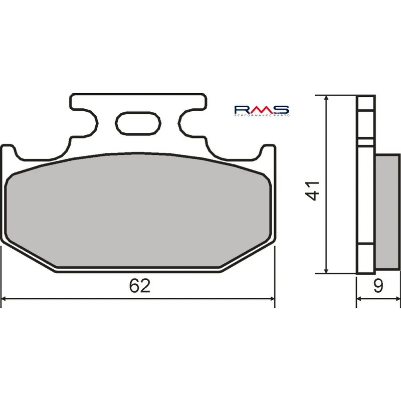 Brzdové destičky RMS 225101790 organické Výhodná Nabídka