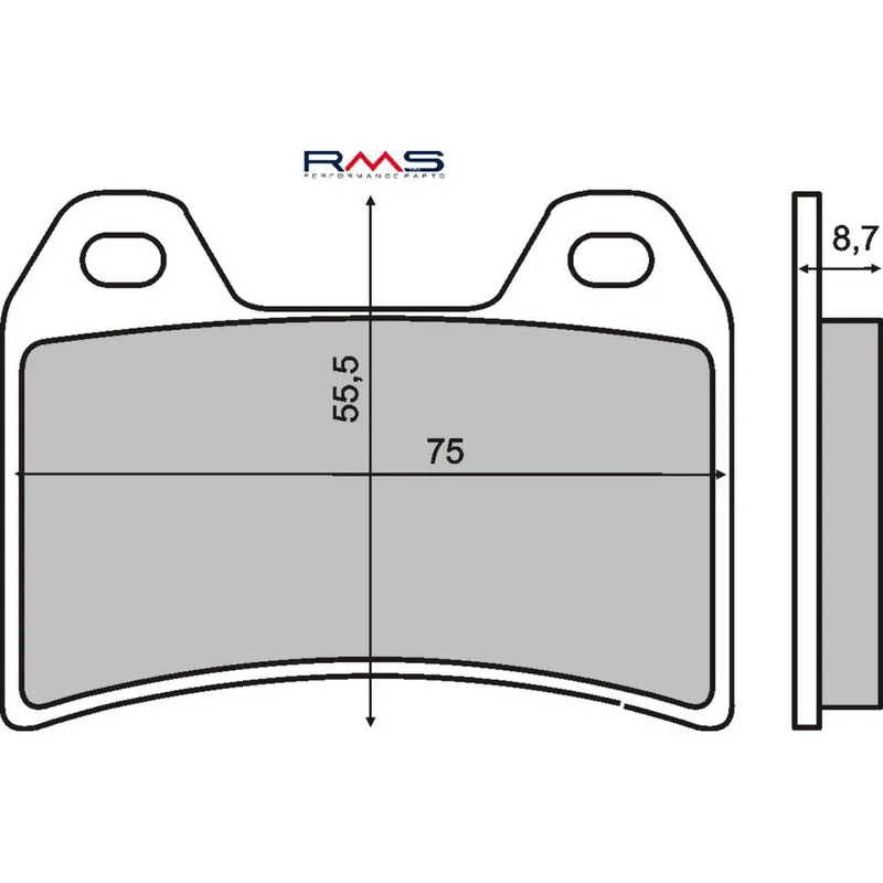 Brzdové destičky RMS 225101100 organické Přímo Od Výrobce