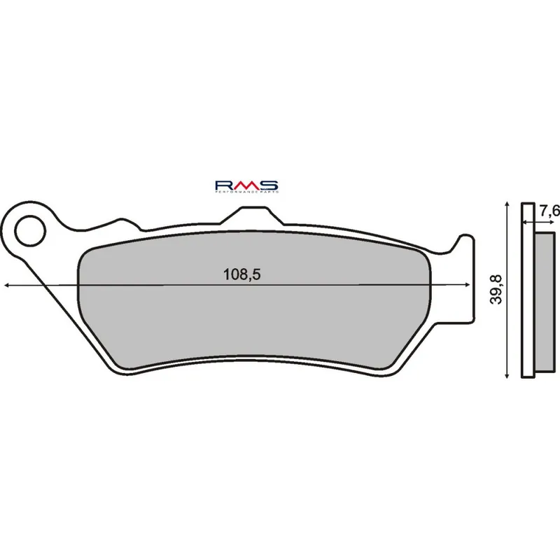 Brzdové destičky RMS 225101010 organické Ověřený