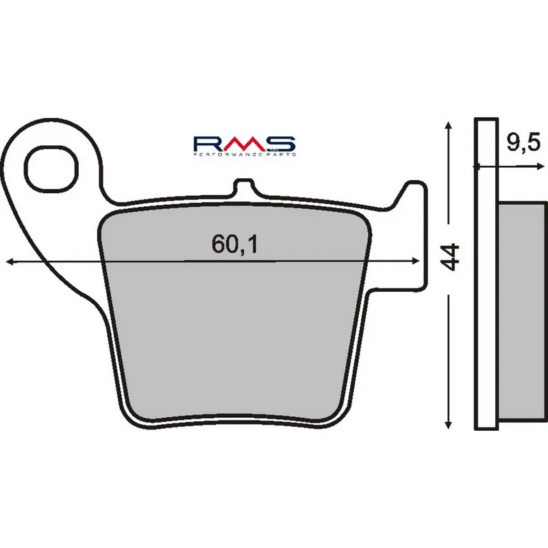 Doprava Zdarma Brzdové destičky RMS 225100660 organické