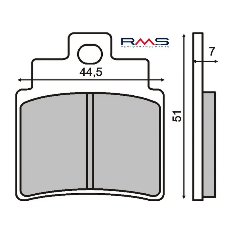 Garance Vrácení Peněz Brzdové destičky RMS 225100500 organické