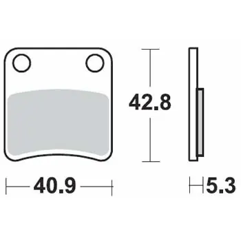Zlevněný Brzdové destičky SBS parkovací brzda HONDA NC 750 X rok 14-19