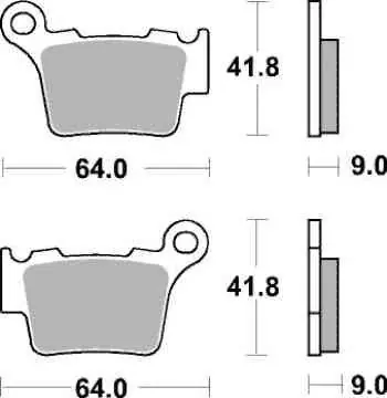 Výprodej Brzdové destičky SBS SI zadní KTM 250 SX-F rok 06-21