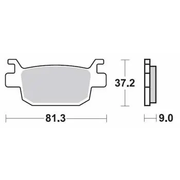 Výprodej Brzdové destičky SBS zadní HONDA SH 125 i rok 09-13