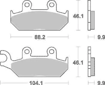 Záruka V Ceně Brzdové destičky SBS přední YAMAHA XT 600 E (89-03) rok 90-03