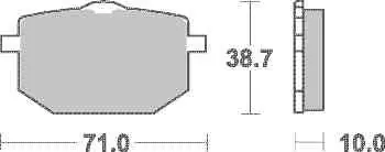 Vysoce Kvalitní Brzdové destičky SBS přední YAMAHA XT 600 Z Tenere (89-94) rok 87-90