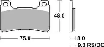 Akční Nabídka Brzdové destičky SBS přední HONDA 800 Crossrunner rok 15-16