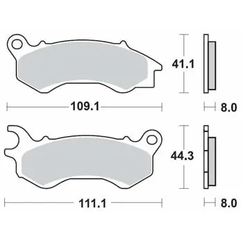 Značkový Brzdové destičky SBS přední HONDA PCX 125 rok 09-17