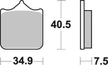 Akce Brzdové destičky SBS přední DUCATI 749 rok 03-06