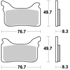 Akční Nabídka Brzdové destičky SBS RSI přední HUSABERG FS 550 e rok 06-08