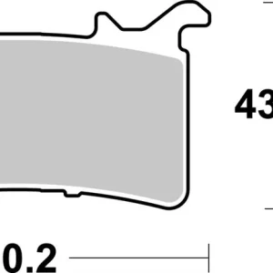 Značkový Brzdové destičky SBS přední BMW M 1000 RR rok 21-24