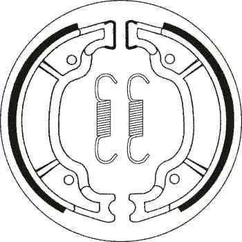 Akční Cena Brzdové pakny TRW Lucas zadní YAMAHA XVS 250 Drag Star rok 01-04