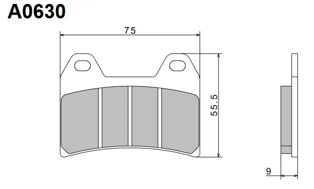 Vysoce Kvalitní Brzdové destičky NISSIN přední DUCATI 944 Sport Turismo ST2 (97-03) rok 97-03