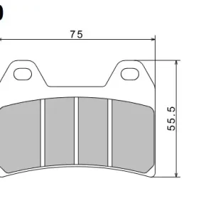 Zlevněný Brzdové destičky NISSIN přední MOTO GUZZI 850 Breva rok 06-09