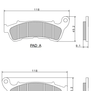 Aktuální Brzdové destičky NISSIN pro model s ABS přední HONDA CBR 600 F rok 11-13