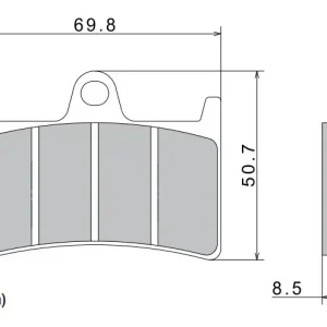 Akční Cena Brzdové destičky NISSIN přední YAMAHA XV 1700 Road Warrior rok 02-05