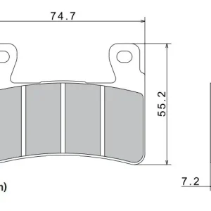 Akční Cena Brzdové destičky NISSIN přední HONDA CBR 900 RR Fire Blade rok 98-99