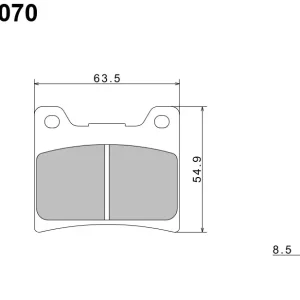 Vysoce Kvalitní Brzdové destičky NISSIN zadní YAMAHA FZR 750 (OW01) rok 89-92