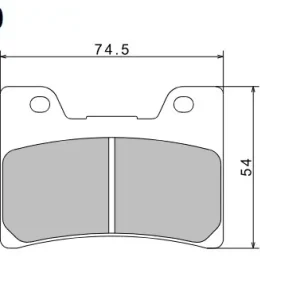 Výhodná Nabídka Brzdové destičky NISSIN přední YAMAHA TDM 850 rok 96-01