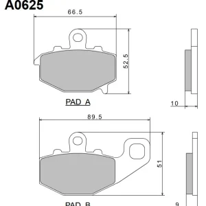 Akční Nabídka Brzdové destičky NISSIN zadní KAWASAKI Z 750 S rok 05-06