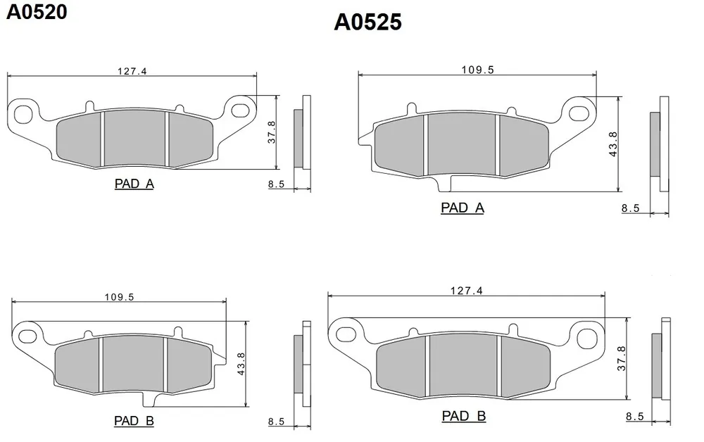 Vrácení Zdarma Sada brzdových destiček Nissin přední KAWASAKI ZR 750 Zephyr rok 96-99